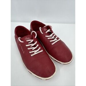 TBS JAZARU Scarpe Da Vela Dream Cruiser In Pelle Rouge Womens Size 39/8.5 Unique